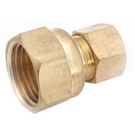 Brass Connector, 5 8-In. Compression x 1 2-In. Female Pipe Thread on Sale