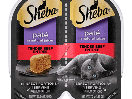 SHEBA® PERFECT PORTIONS™ Premium Paté Tender Beef Entrée Cheap