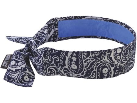 Ergodyne Chill-Its Headband Navy Western Cooling Bandana Online Sale