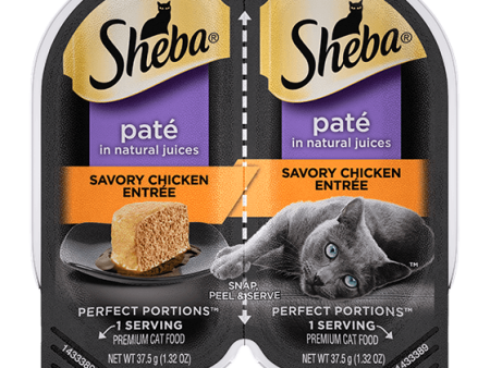 SHEBA® PERFECT PORTIONS™ Premium Paté Savory Chicken Entrée Online Hot Sale