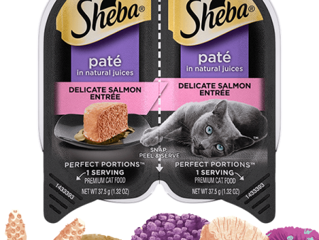 SHEBA® PERFECT PORTIONS™ Premium Paté Delicate Salmon Entrée Supply