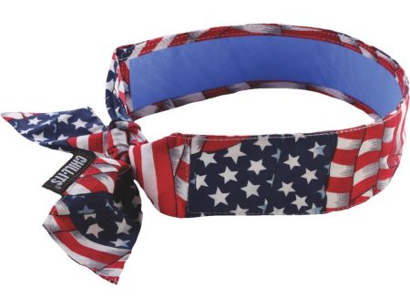 Ergodyne Chill-Its Headband Stars & Stripes Cooling Bandana Online Sale