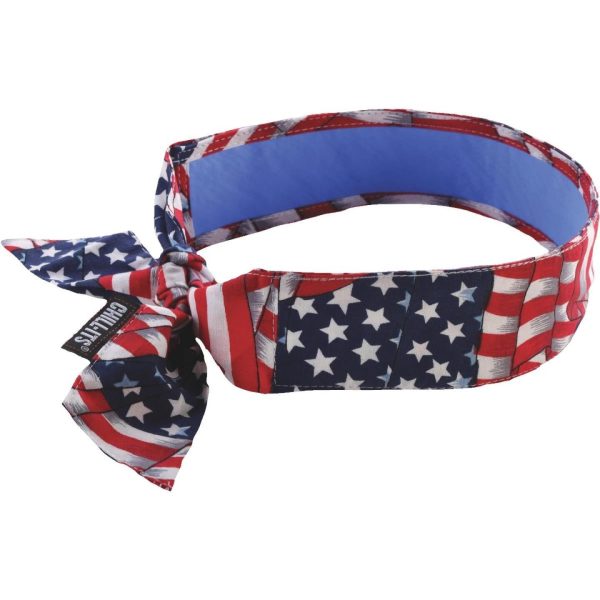 Ergodyne Chill-Its Headband Stars & Stripes Cooling Bandana Online Sale