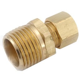 Brass Connector, 5 8-In. Compression x 1 2-In. Male Pipe Thread Sale