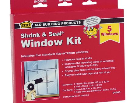 M-D  210 In. x 62 In. Indoor Window Insulation Kit For Sale