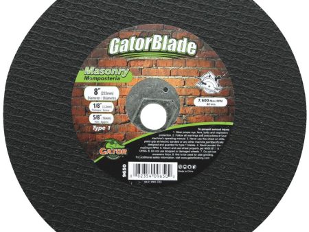 Gator Blade Type 1 8 In. x 5 8 In. x 1 8 In. Masonry Cut-Off Wheel Fashion