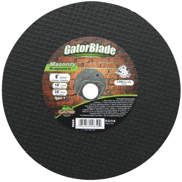 Gator Blade Type 1 8 In. x 5 8 In. x 1 8 In. Masonry Cut-Off Wheel Fashion