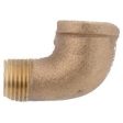 Pipe Fitting, Street Elbow, Rough Brass, 90 Degree, 1 4-In. Supply