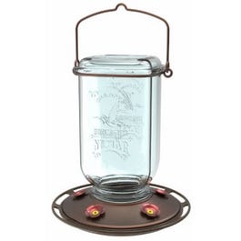 Hummingbird Feeder, Clear Mason Jar, 25-oz. For Discount