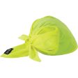 Ergodyne Chill-Its Triangle Hat High-vis Lime Cooling Bandana For Cheap