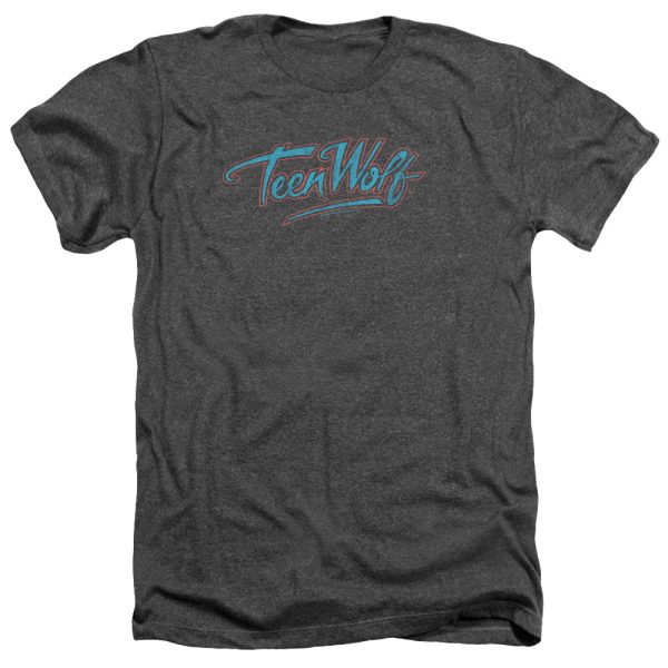 TEEN WOLF : NEON LOGO ADULT HEATHER Charcoal LG Online Sale