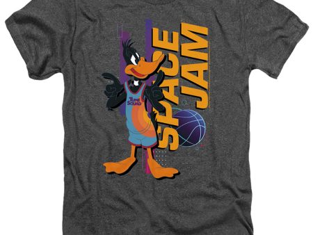 SPACE JAM : A NEW LEGACY : DAFFY STANDING ADULT HEATHER Black 2X Fashion