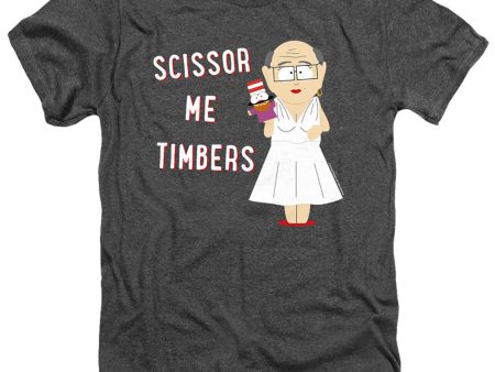 SOUTH PARK : SCISSOR ME TIMBERS ADULT HEATHER Charcoal LG Hot on Sale