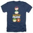 SOUTH PARK : SOLID CIRCLES ADULT HEATHER Navy SM Online now