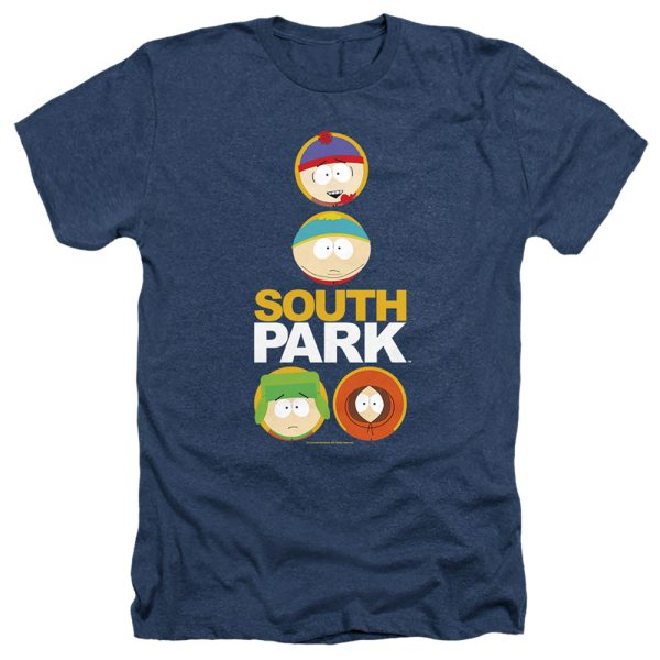 SOUTH PARK : SOLID CIRCLES ADULT HEATHER Navy 3X Sale