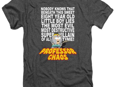 SOUTH PARK : PROFESSOR CHAOS ADULT HEATHER Charcoal 2X Online Hot Sale