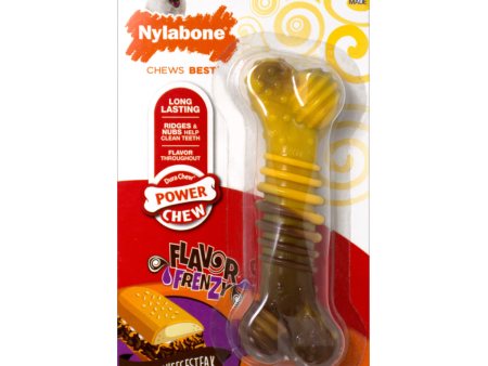 Nylabone Flavor Frenzy Power Chew Philly Cheesesteak Dog Toy Online Hot Sale