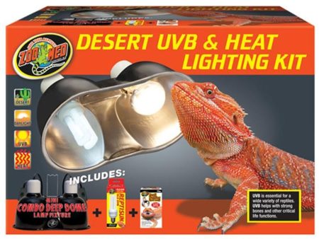 DESERT UVB AND HEAT LIGHTING KIT For Sale