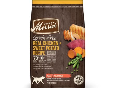 Merrick Grain Free Real Chicken and Sweet Potato Dry Dog Food Online now