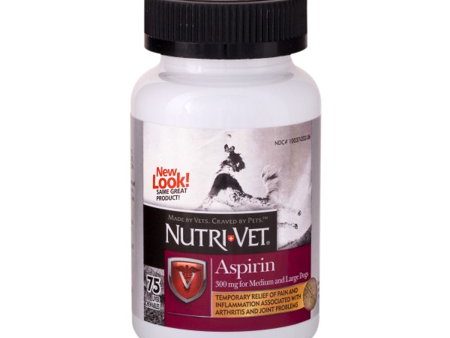 Nutri-Vet Aspirin Chewable Tablets for Large Dogs Supply