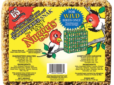 C&S Woodpecker Snak™ with Suet Nuggets™ Online Sale