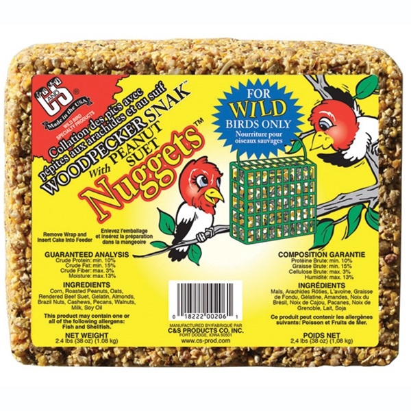 C&S Woodpecker Snak™ with Suet Nuggets™ Online Sale