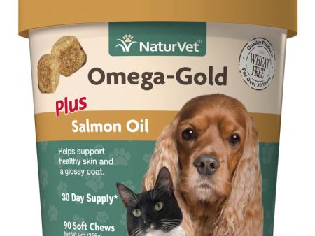 NaturVet Omega-Gold Plus Salmon Oil Soft Chew For Sale