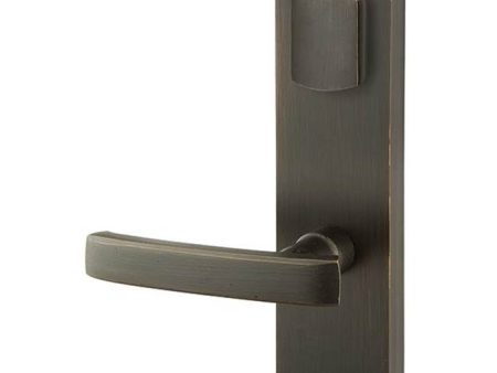 Emtek 7571CDLH Passage Double Keyed , Sideplate Locksets Missoula 5-1 2  Center to Center Keyed , Cody Lever , LH Supply