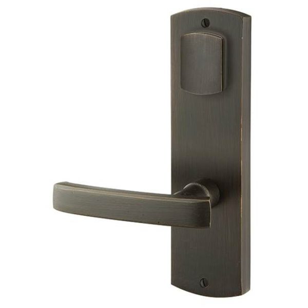 Emtek 7571CDLH Passage Double Keyed , Sideplate Locksets Missoula 5-1 2  Center to Center Keyed , Cody Lever , LH Supply